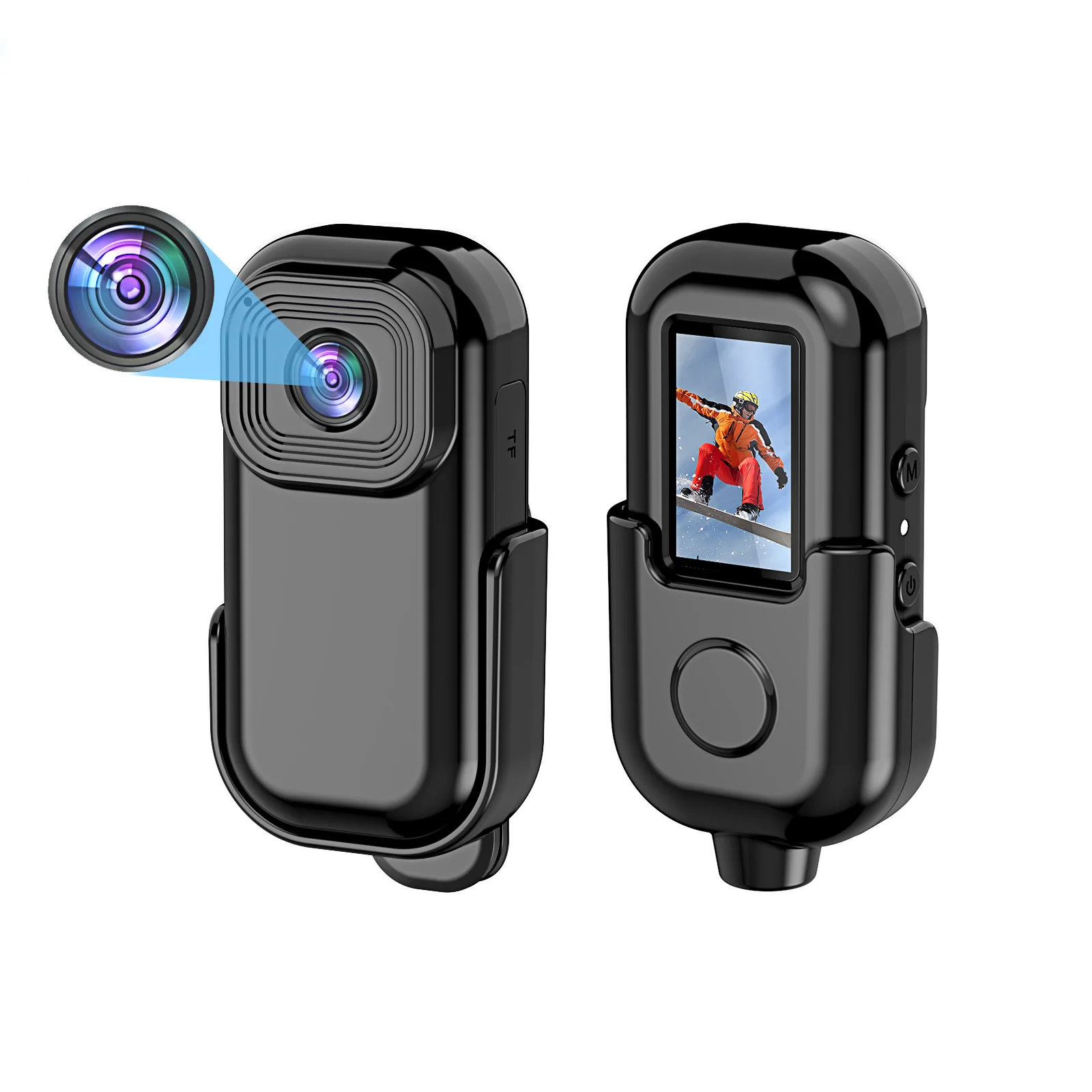 

New WIFI 1080P HD Thumb Action Camera with Magnetic Back Clip Anti-Shake Pocket Camera HD Video Driving Recorder Sports Camera