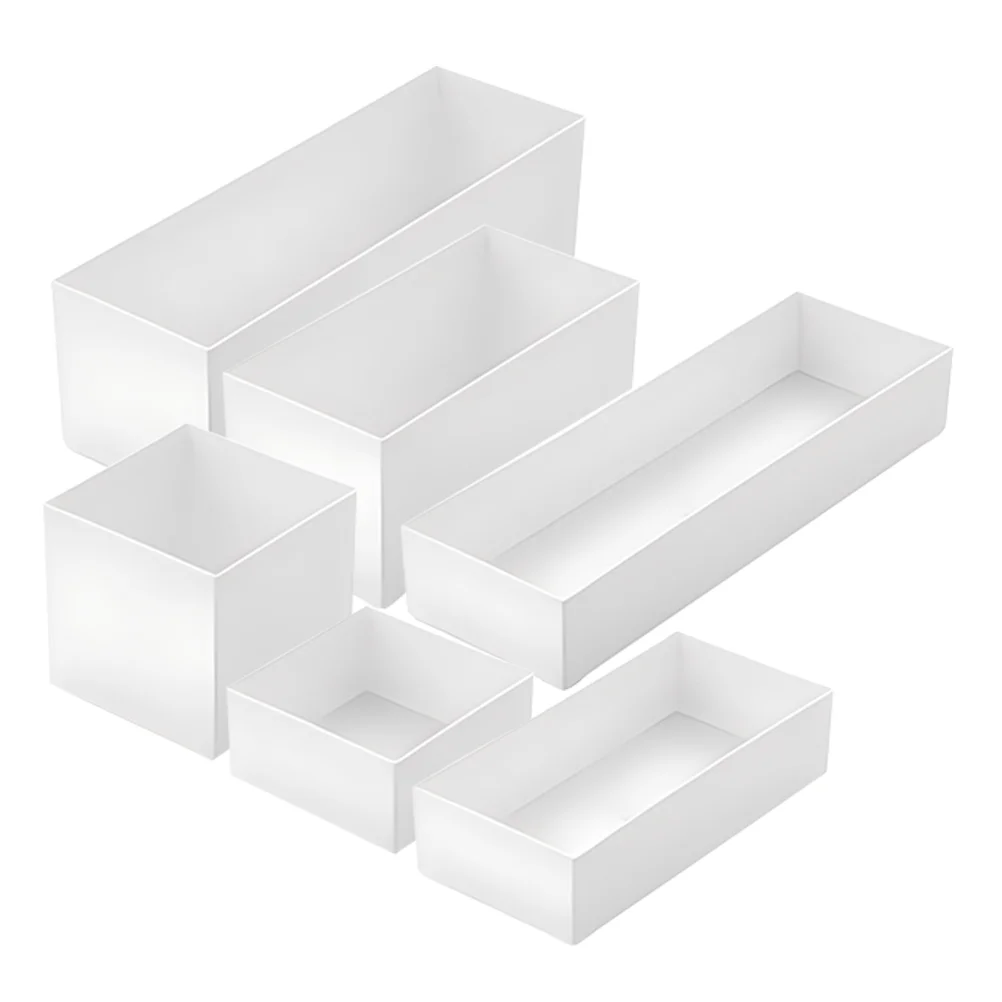 

6pcs Cutlery Box Kitchen Drawer Cutlery Box Kitchen Flatware Storage Classification Box