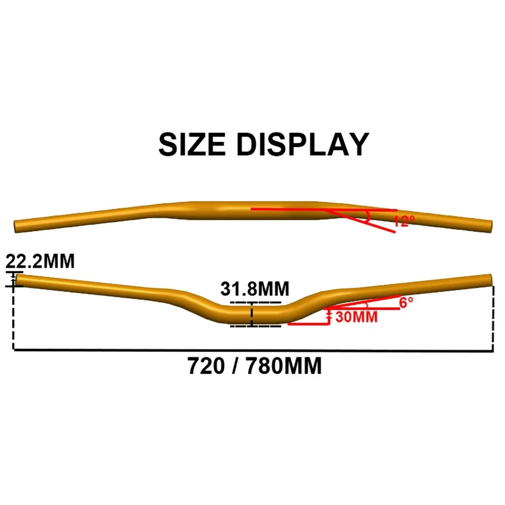 Mountain Road Bike Handlebar Aluminum Alloy 31.8-720 780mm Downhill Off-road XC AM Cycling