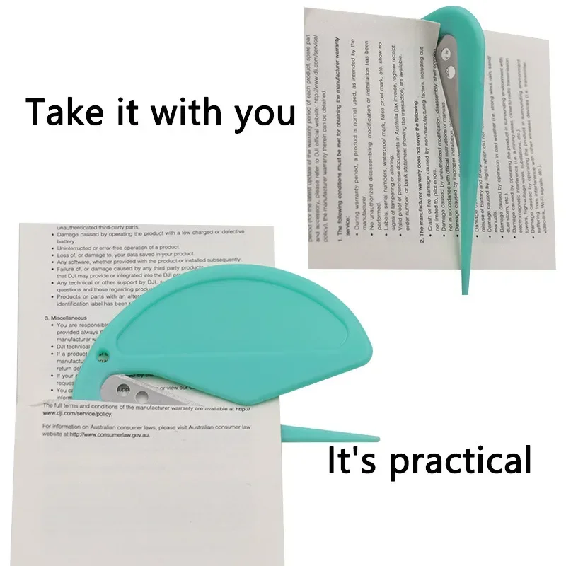 Letter Opener Envelope Slitter Opener Plastic Paper Knife Envelope Package Paper Box Mail Customer Purchase Gifts