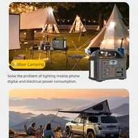 jsdsolar 100W centrale électrique Portable générateur de puissance 110V 220V lumière LED batterie solaire d'urgence pour Camping en plein air voyage 5