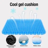 Soft and elastic silicone multi-purpose car seat cushions, detachable covers with durable zippers, anti-slip and decorative for 1
