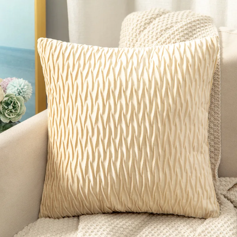 

Throw White Velvet Pillow Cover for Living Room 45x45cm Cushion Cover Decorative Pillows for Sofa Bed Room Car Nordic Home Decor