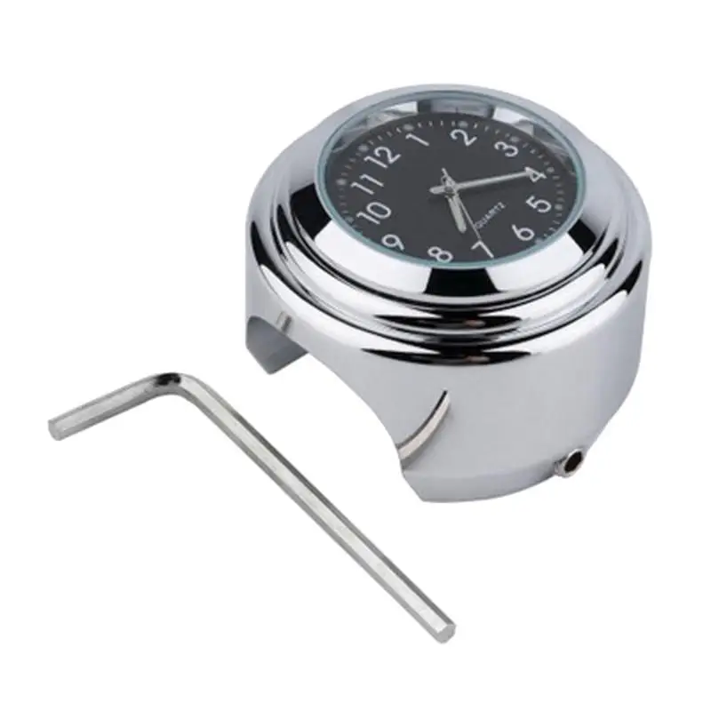 Motorcycle Handlebar Mount Waterproof Clock with Wrench