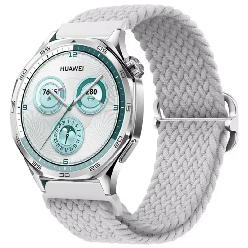 Nylon Braided Elastic Wristband - 22mm/20mm Adjustable Strap