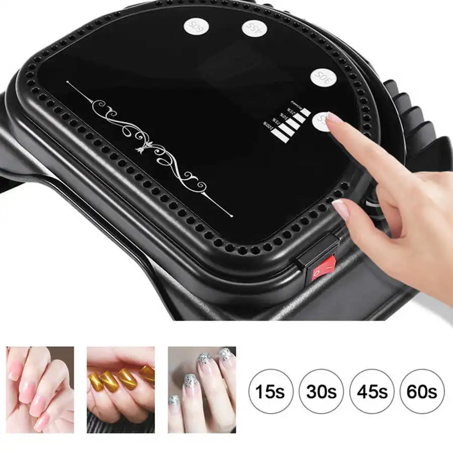 64W UV LED Nail Dryer Salon Nail Lamp 32LEDs for Curing All Gel Nail Polish With Automatic Sensor for Manicure Pedicure 100-240V 4