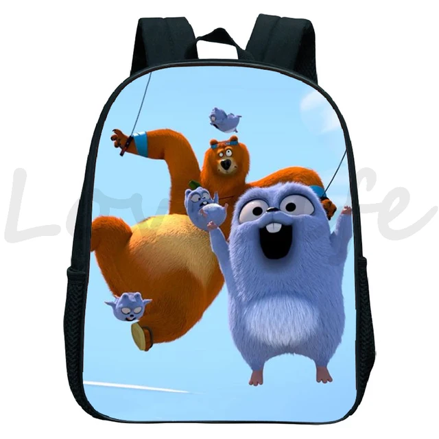 Mochila 3 Em 1 Tela De Desenho Animado Grizzy E Os Lemmings