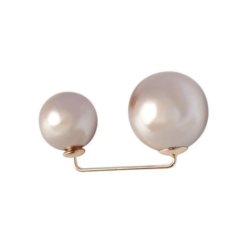 Double Pearl Brooch Pins Anti-fade Brooches Buttons for Women Sweater Cardigan Clip Coat Summer Dress DIY Buttons 6
