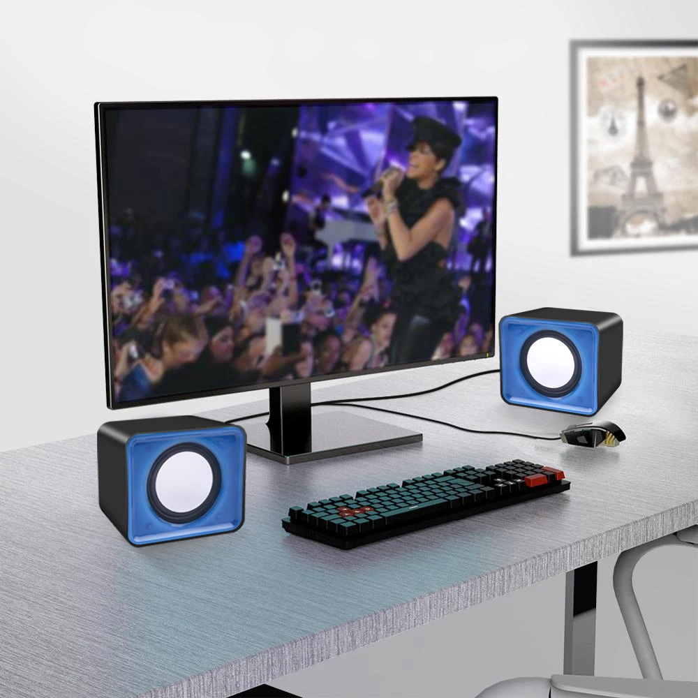 Desktop PC Speaker For Computer Laptop Notebook Mini Sound Box Music Bocina Column Acoustics Coluna Audio System Caixa_voghion.com