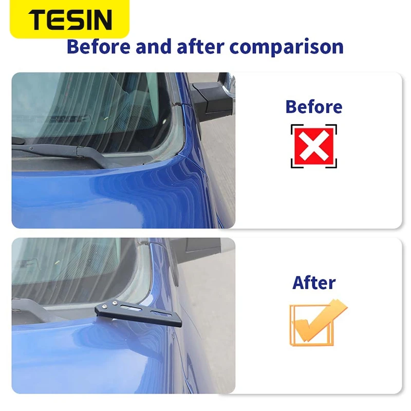 TESIN 엔진 후드 라이트 브래킷 홀더 랙 Dodge RAM 2009-2017/2018 2019 2020 2021 2022 2023 2024 2025 자동차 액세서리