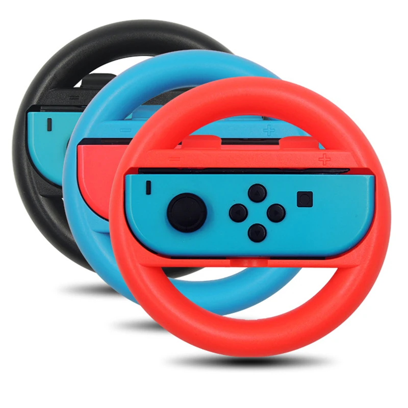 Game Controller Accessories 2PCS Game Steering Wheel Controller Handle Holder Grip JoyCon Nintendo N-Switch