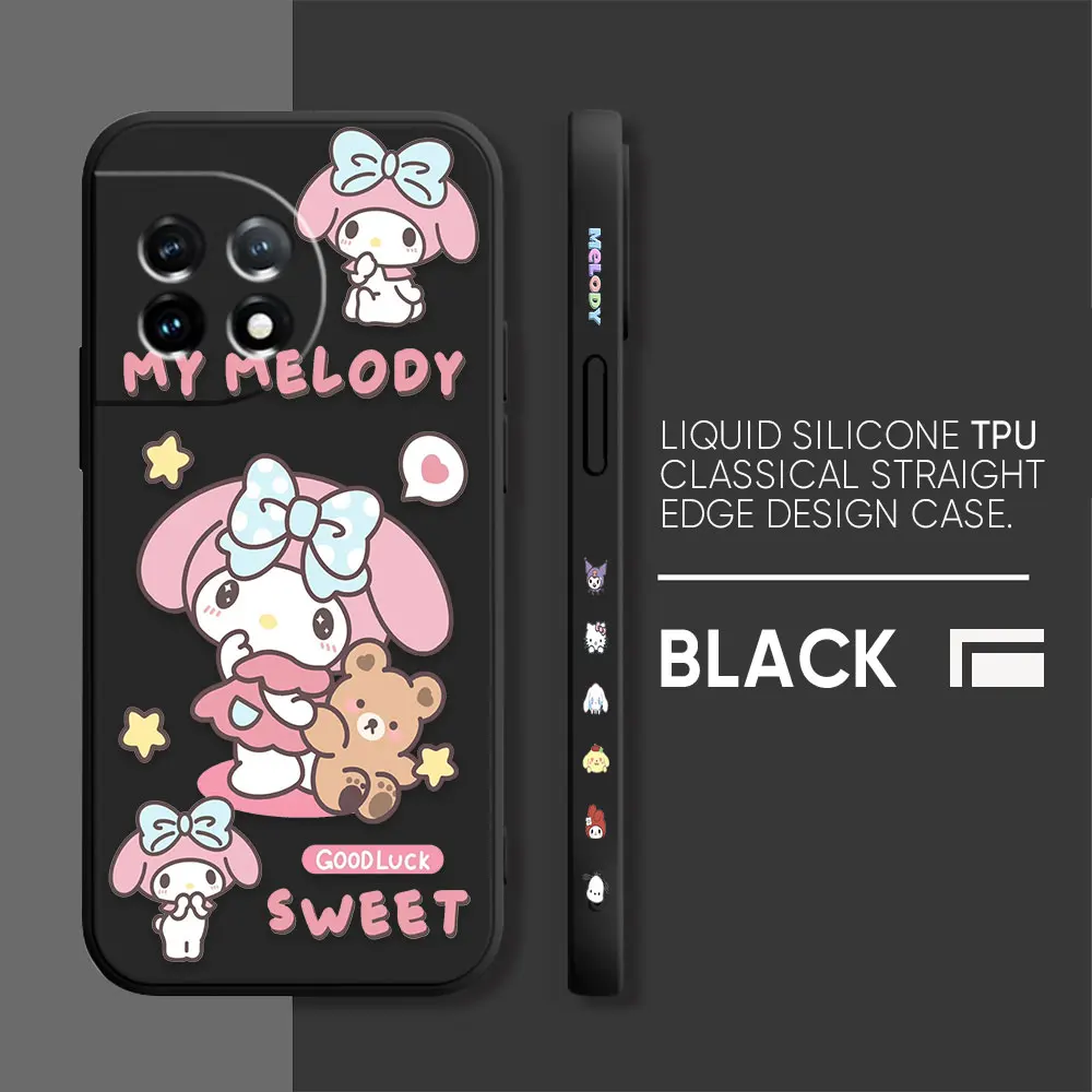 thumbnail image 1 of Case For Oneplus 5 6 9 9R 8 8T 7 7T A3 2 2V NORD 3 2 Lite Pro Simple Liquid Silicone Case Cartoon My Melody, 1 of 5