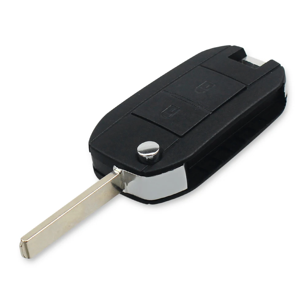 2 Button Modified Flip Remote Car Key Shell For Citroen Peugeot