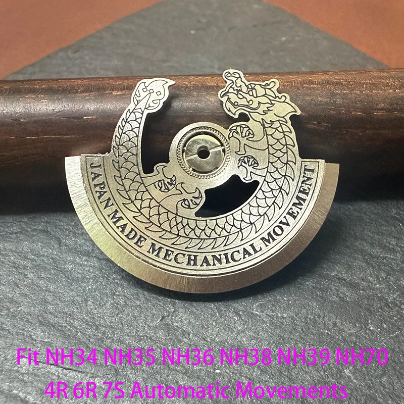 Customized Automatic Hammer Rose Gold Black Blue Silver Gold Watch Rotor Parts