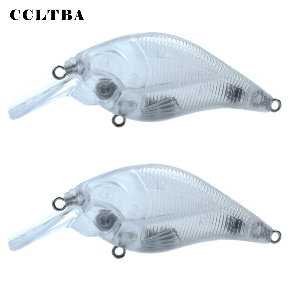 

CCLTBA 10PCS/LOT Unpainted Square Bill Crankbait 7.5cm 9g Flaoting Hard Baits Wobblers Blanks Fishing Lures Crank DIY Bait