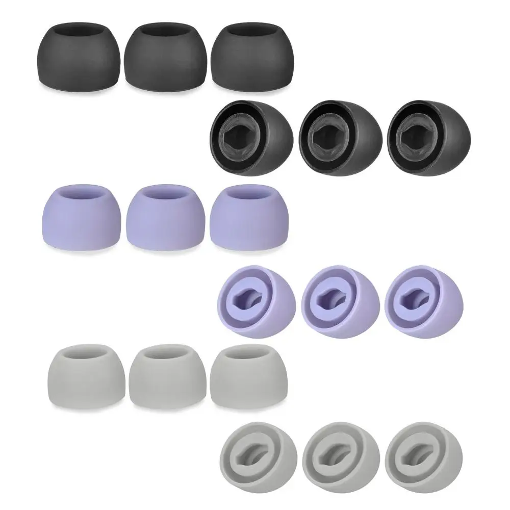 

3Pairs Silicone Ear Tips for Samsung Galaxy Buds Pro Eartips True Wireless Earbuds Tips Earplugs Earphone Silicone Case Ear Cap