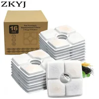 Activated Carbon Replace Filter Pet Cat And Dog Water Fountain Replacement Fliters Cotton 3 Triple Filtration System 1