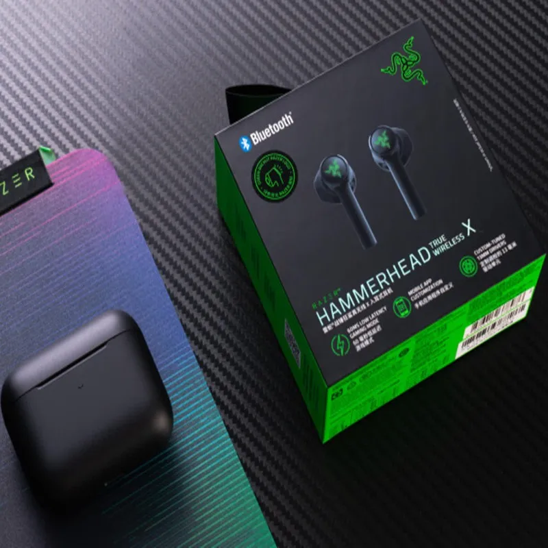 Para razer hammerhead verdadeiro x sem fio gaming earbuds baixa