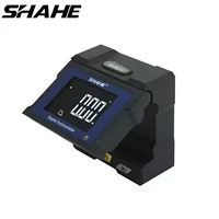 SHAHE Digital Angle Gauge Protractor Inclinometer With Flip Up Display Bubble Level Box Measures 4*90 and 2*180 Degree Ranges 1