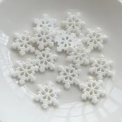20pcs 18mm & 20mm & 27mm snowflake resin decoration flat back Kawaii resin flatback Christmas party decoration. Christmas crafts