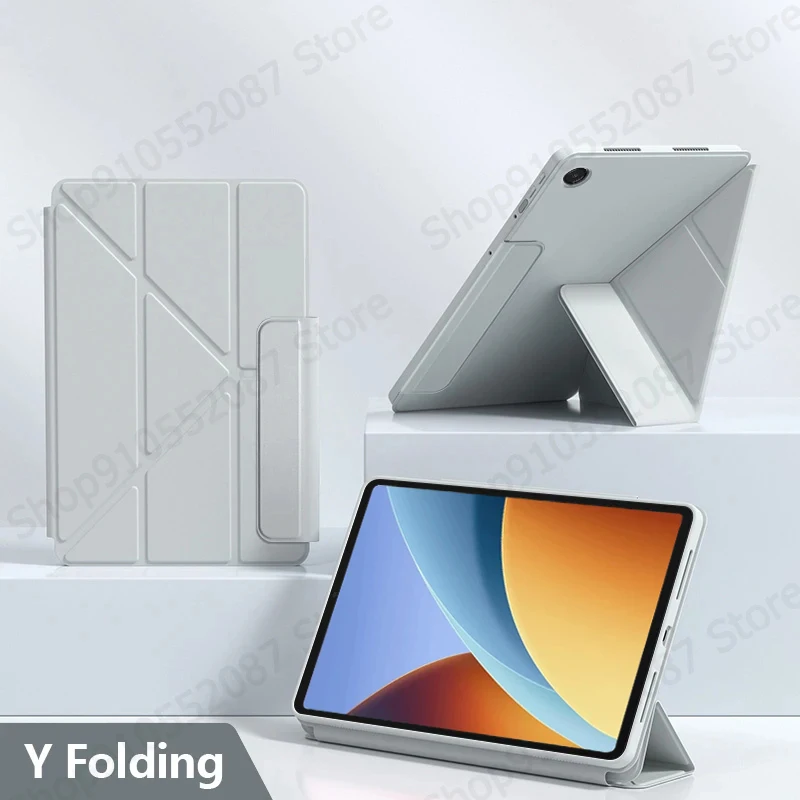 Smart Fold PU Leather Magnetic Cover Stand