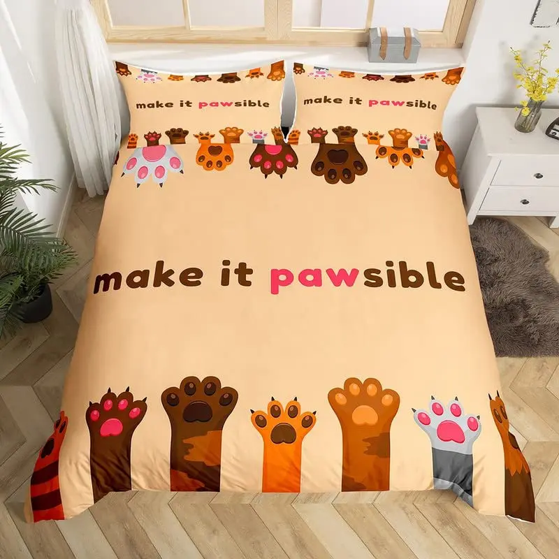 probability strong Step cat claw proof comforter Monograph Drastic