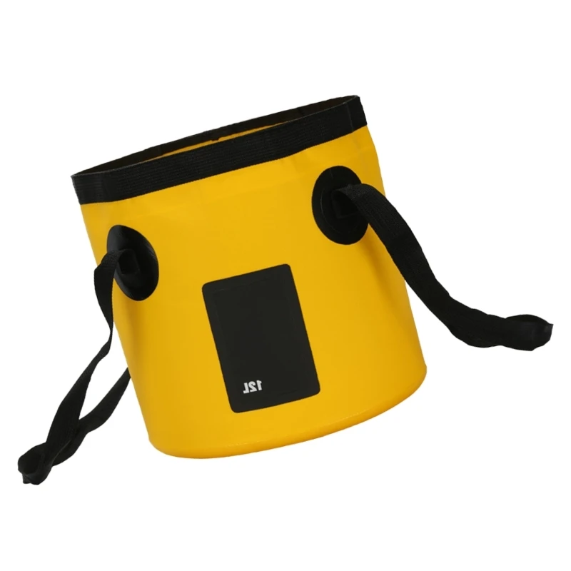 12L Portable Folding Bucket for Washing Outdoor Foldable Basin Water Bucket 2