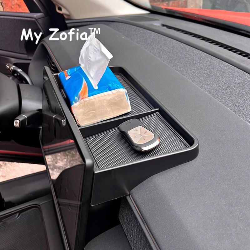Caja De Almacenamiento Para Reposabrazos De Xpeng G6 (2023-2025) - Organizador De Consola Central, ABS Impermeable, Con Alfombrilla Antideslizante