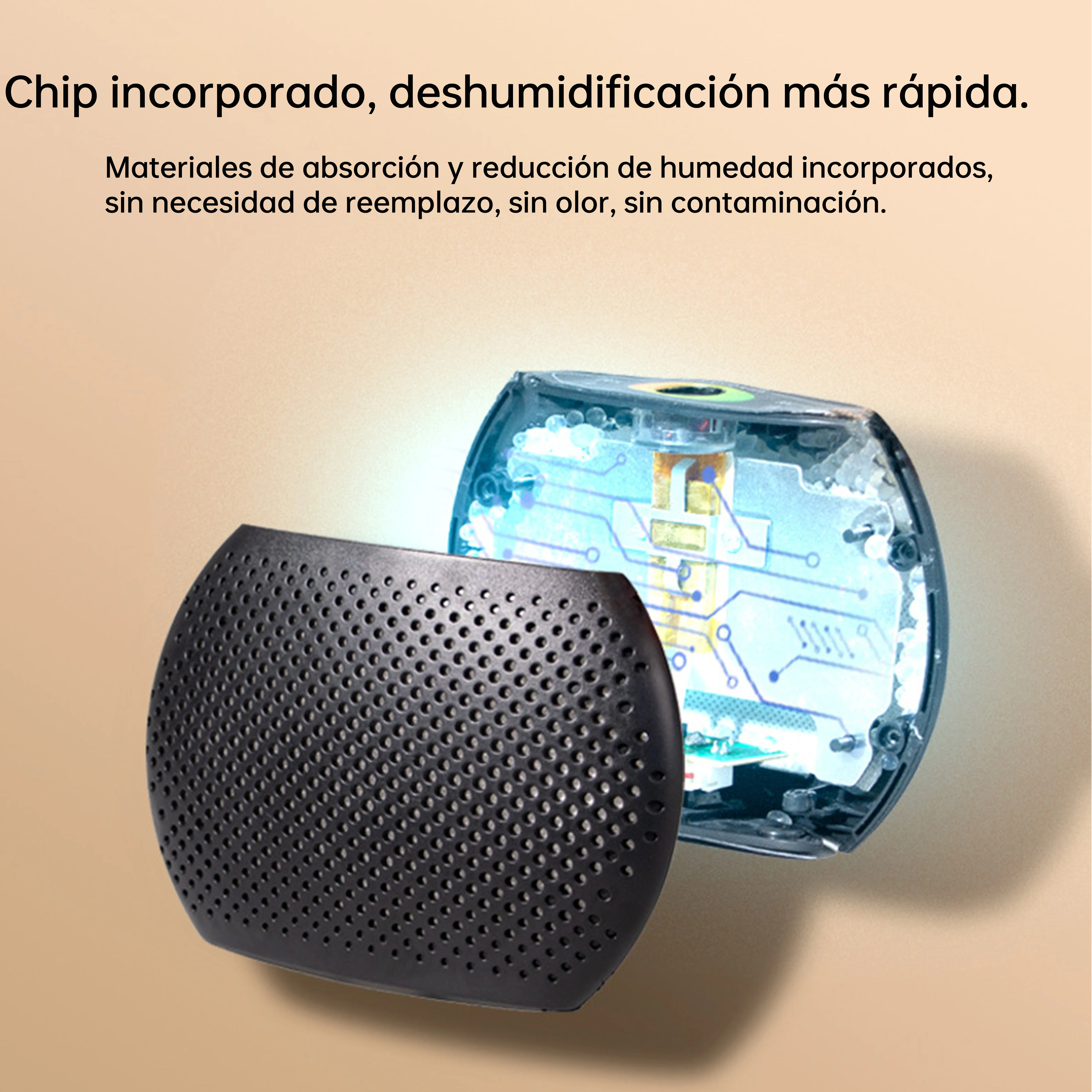 Portable Air Dehumidifier Rechargeable Mini Portable Dehumidifier, Cordless Renewable Air Dryer Dehumidifier,