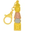 Feng Shui White Umbrella Goddess Pagoda Peace ＆ Luck Amulet Keychain Protect Traditional Keyring 5