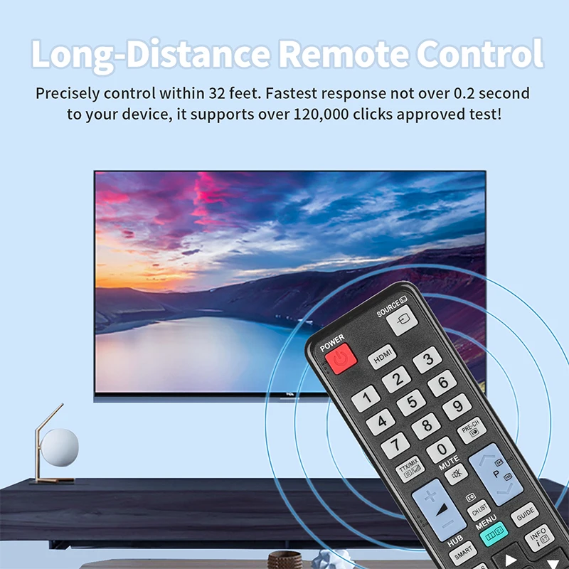 Controle Remoto Compatível com tv Samsung Ua32d6000 Ue32d6100 Ue46d6120 Ua32es6200m Ua32es6220m Ua40es6200m Ue50es63 Aa5900507a - Image 4