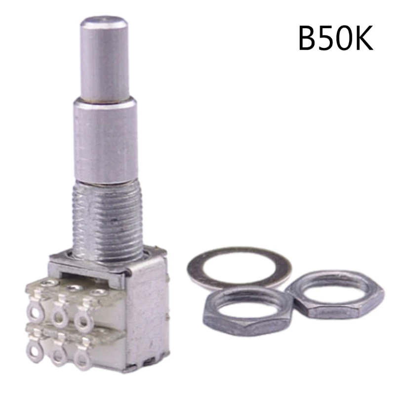 B5K/B10K/B50K/B100K/B250K/B500K Concentric Stacked Potentiometer for Music Equipment Precise Control