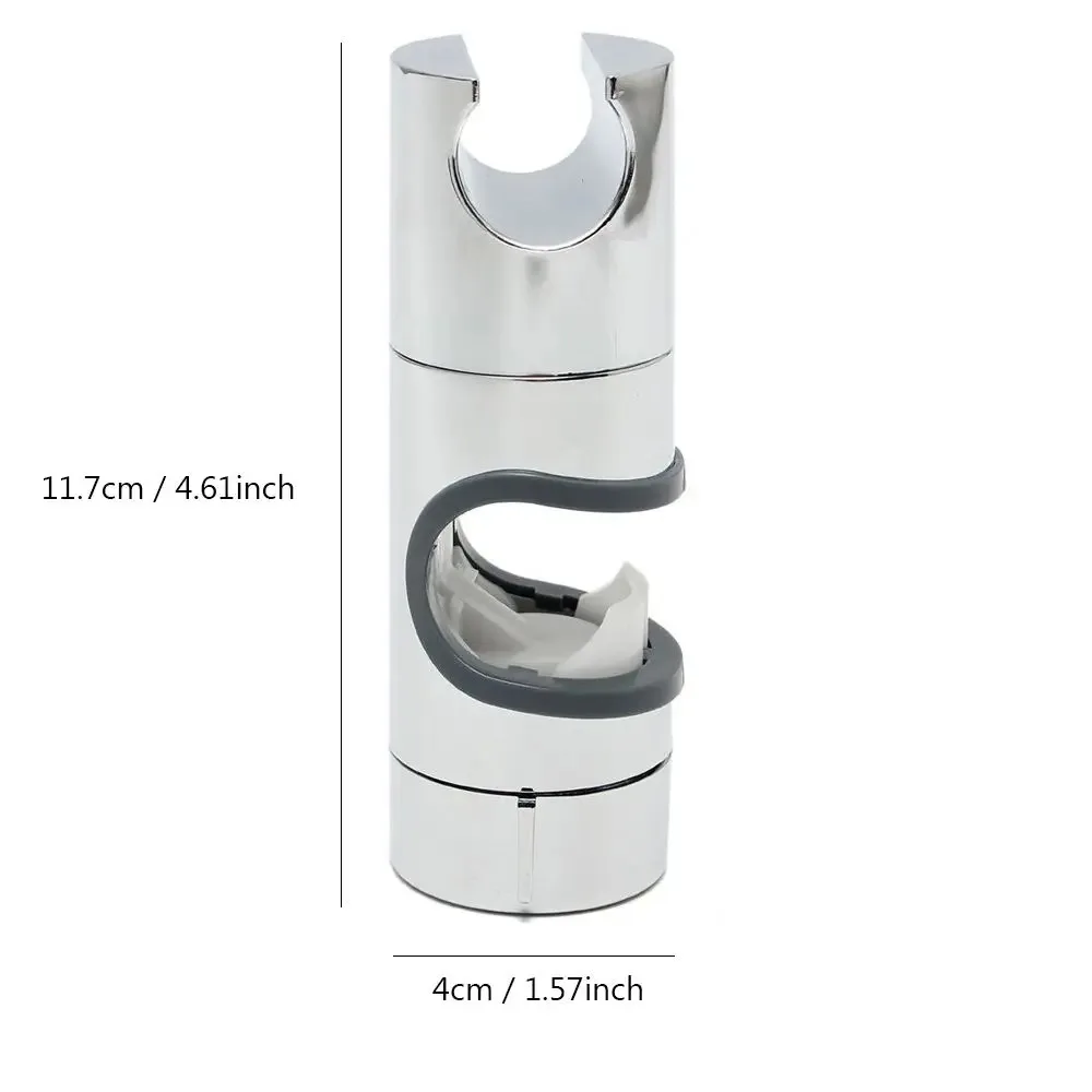 Showerhead Holder Adjustable 22mm-25mm Universal Bracket ABS Chrome Plated Hand Shower Rail Slider Clamp