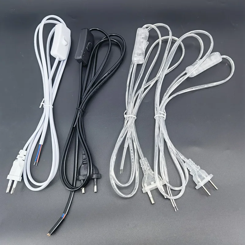 Universal 1.8m Power Cord with On-Off Switch for LED Lighting - EU/US Plug