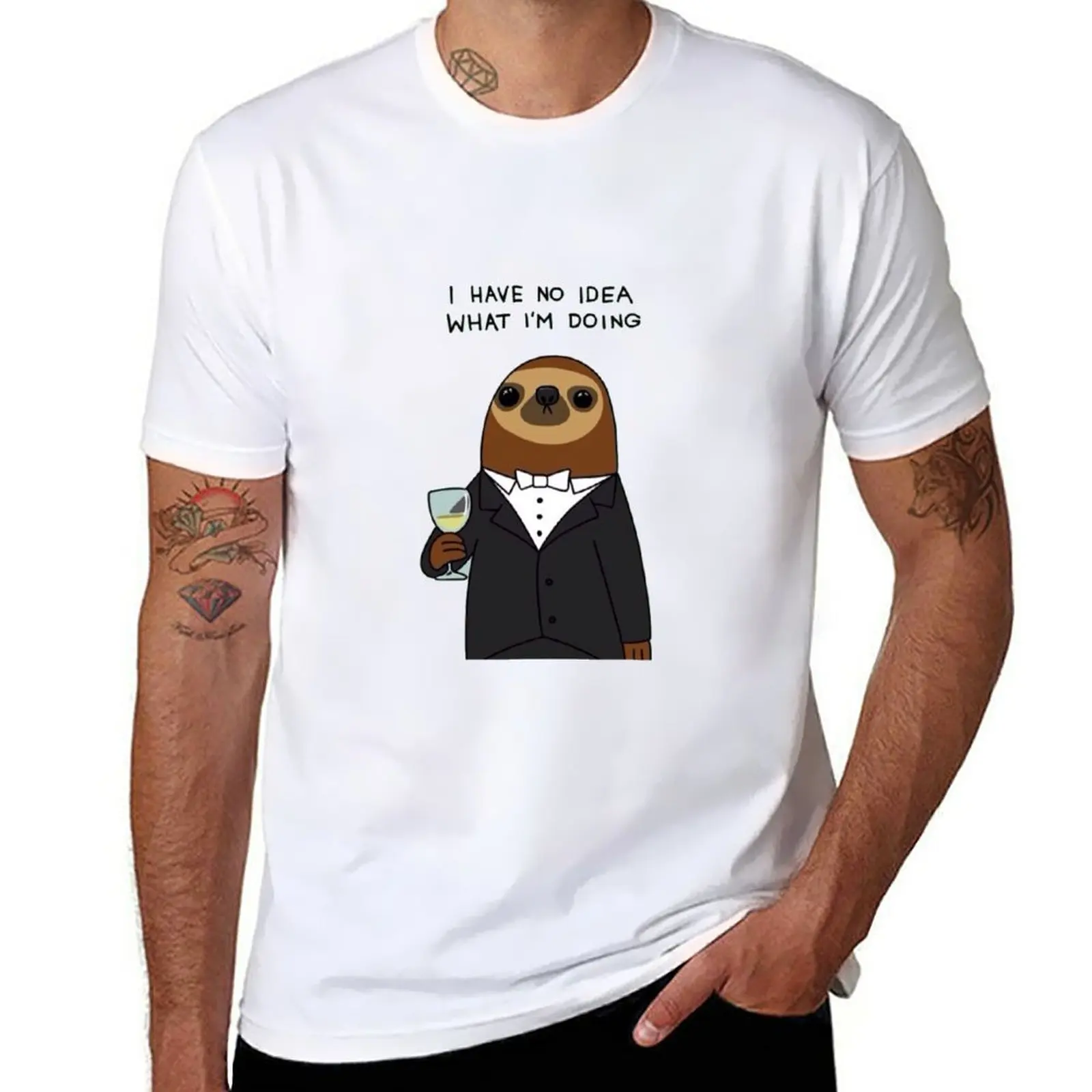 

Sloth T-Shirt customizeds Aesthetic clothing Short sleeve tee quick-drying t shirts for men graphic