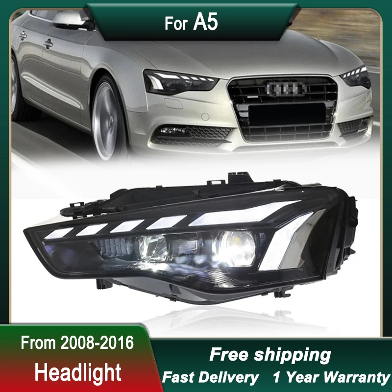 

Car Headlights For Audi A5 2008-2016 to RS5 Style full LED Head Lamp Upgrade DRL Head Lamp Front light Assembly