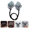 Lazy Bun Maker Hair Bun Maker Hair Bun Curler Women Hair Bun Making Tool Lazy Hairpin Tool Women'S Women Rhinestone Bow Curler 1