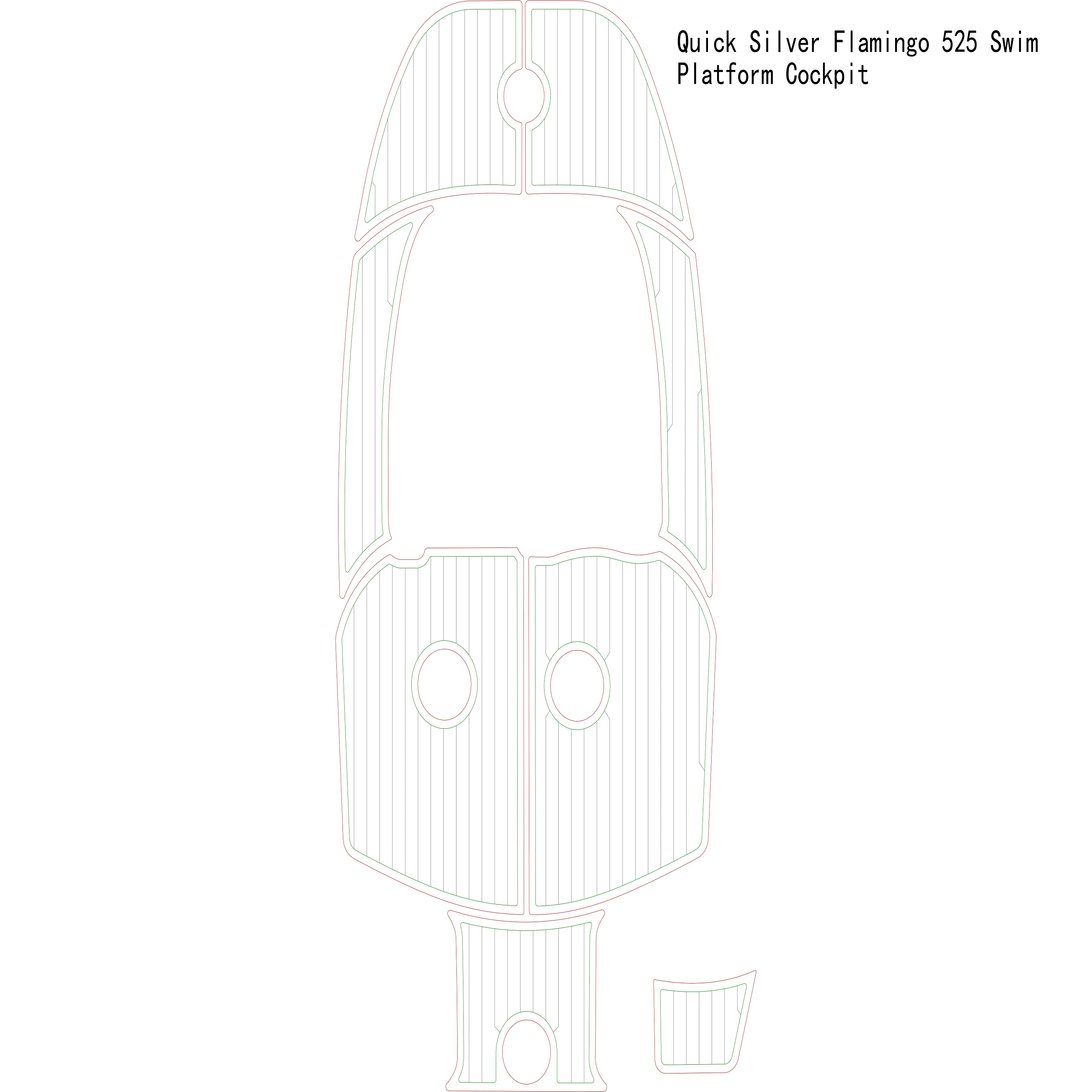 

Quick Silver Flamingo 525, платформа для плавания, лодка-кабина из ЭВА, искусственный Тиковый напольный коврик