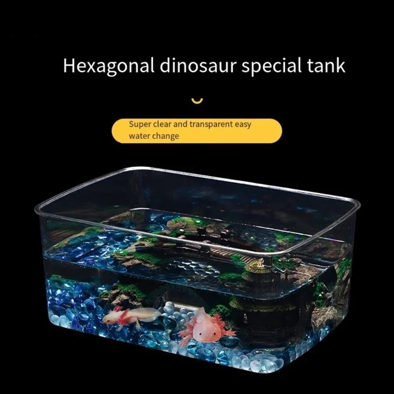 Axolotls 수생 식물을 위한 높은 탁상 어항 민물고기 새우 도롱뇽을 위한 쉬운 청소