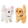 Electronic for Cat Toy Plush Robot for Cat Pet Walking Running Animal Shake Tail Cute Electric Toys For Children Birthda 1