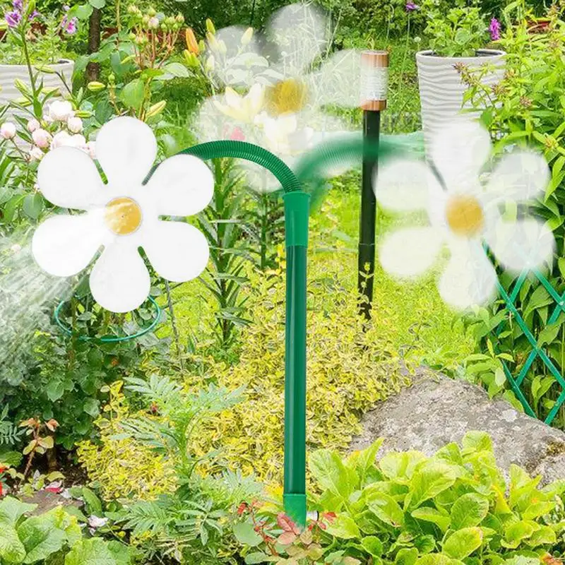 Garden sprinkler Plants irrigation kits Plant waterer Irrigation sprinklers Garden irrigation nozzle Drip irrigation Drip irrigation sprinklers Garden dripper Crazy Spin Sprinkler Flower Shape Dancing Daisy Sprinklers 360 Rotating Water Spray Toy for Yard Lawn Watering Garden Decoration