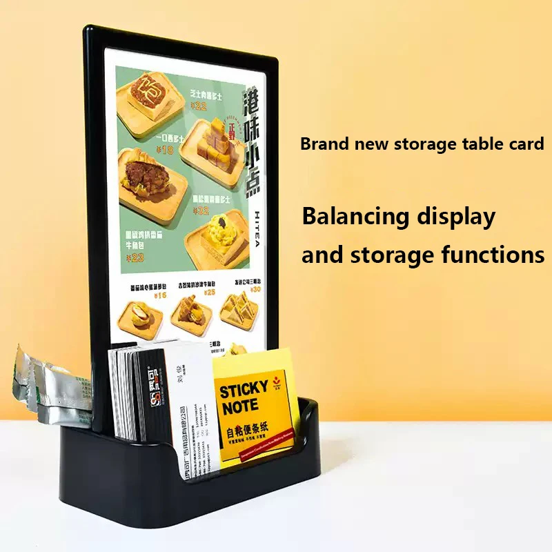 A5 148x210mm Table Plastic Sign Holder Stand Photo Picture Poster Frame Desktop Restaurant Bar Menu Paper Holder