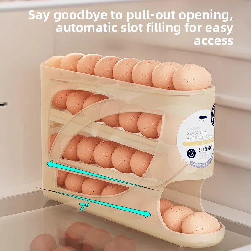 Egg Storage Box Food Grade Refrigerator Organizer