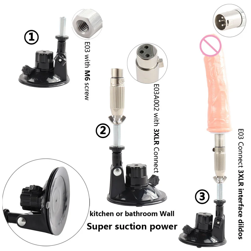 Entry-Level Sex Machine A2/F2/F3 Accessories 3XLR Dildos Suction Cup For Women And Men