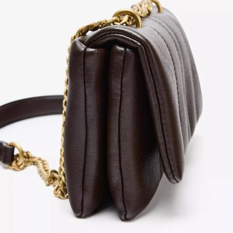 Luxury Brand Soft Pu Leather Chain Shoulder Bag Design Casual Women Purses and Handbag Clutch Tote Bags for Women 2025 Hobo Bag