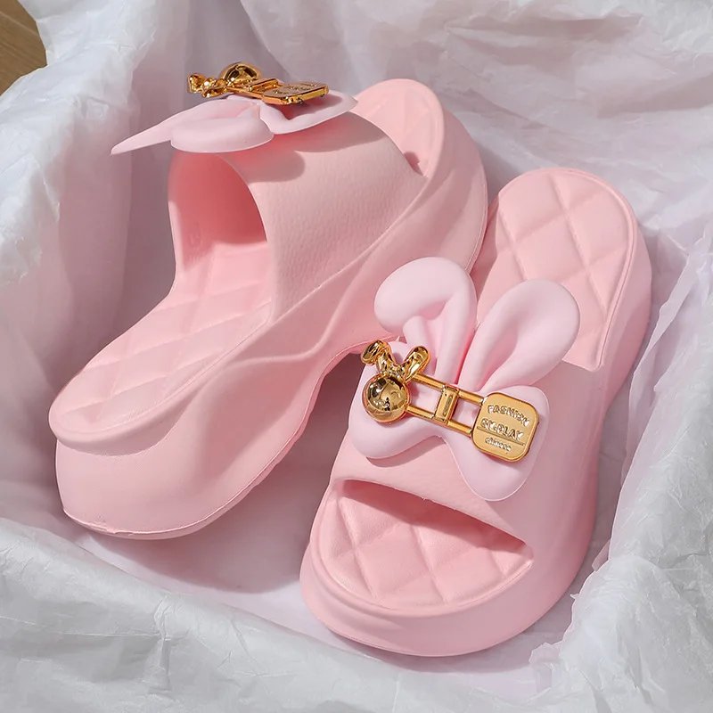 Women's High-Looking Slippers New Non-Slip Home Soft Bottom Trendy Thick Bottom Deodorant Simple Eva Outdoor Sandals