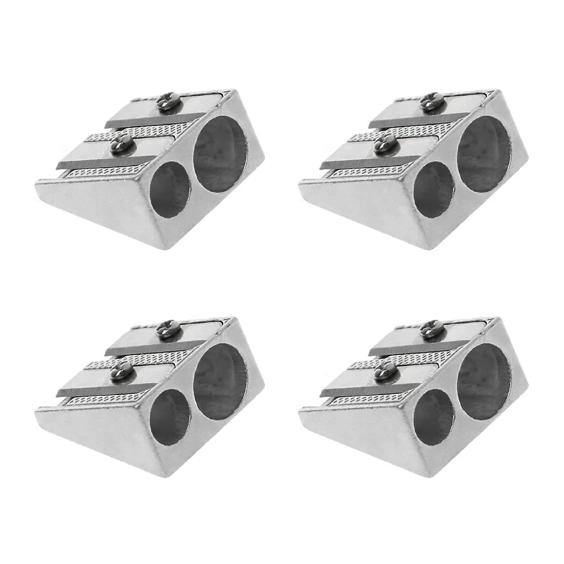 4Pcs Magnesium Pencil Sharpener Survival Multi-Function Magnesium Alloy Survival Pencil Sharpener Durable Easy Install