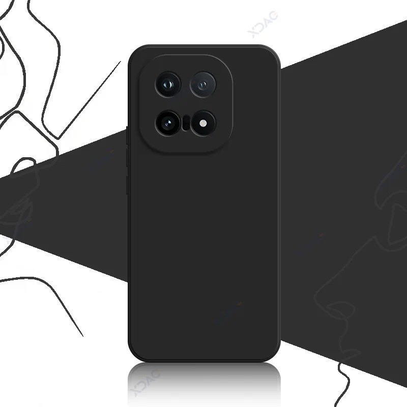 Chic Fashion Cover: Soft Square Liquid Silicone Case with Camera Protection