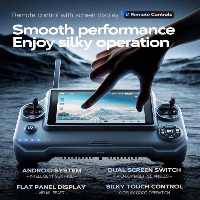 Wing 6 GPS Drone Digital Image Transmission 3-axis Gimbal 8K Professional Aerial Photography With Screen Control Quadcopter Toy