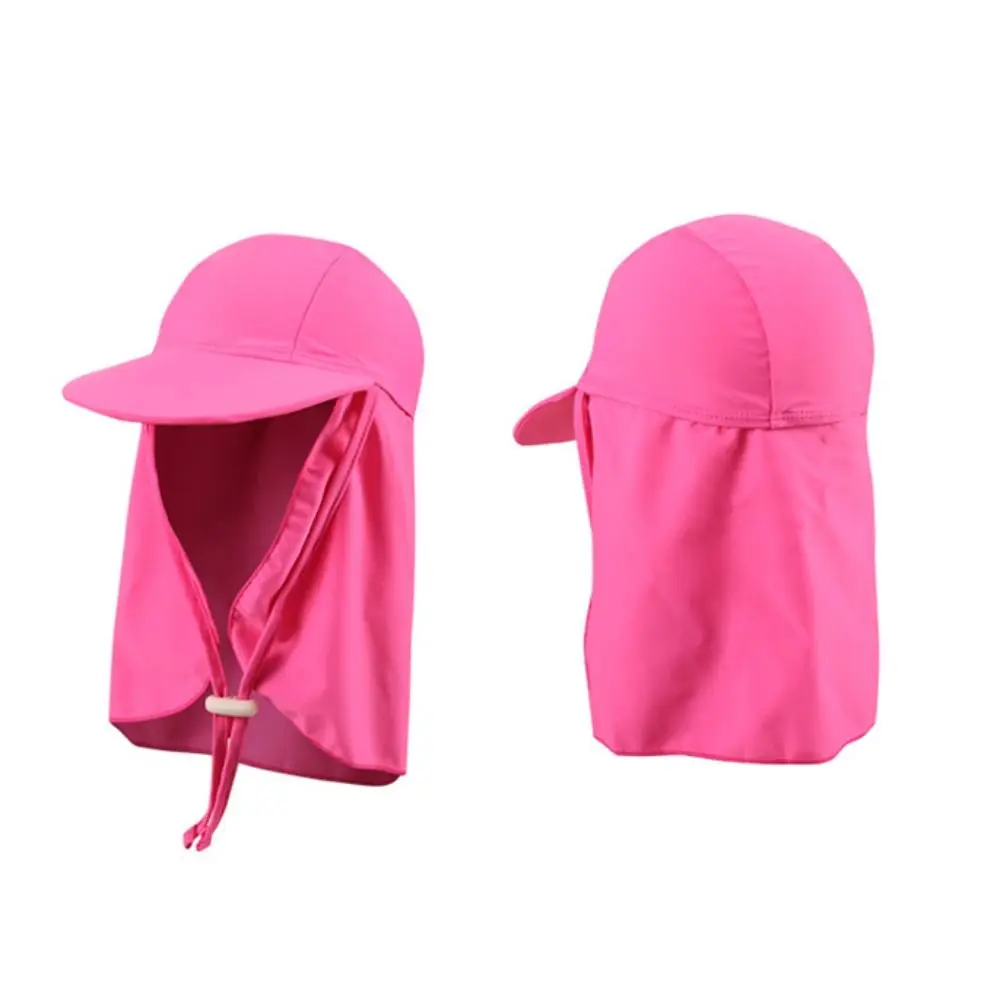 Multicolor Kids Anti-UV Sunscreen Hat Gift Breathable Outdoor Child Beach Cap Nylon Swimming Large Brimmed Hat Summer 3